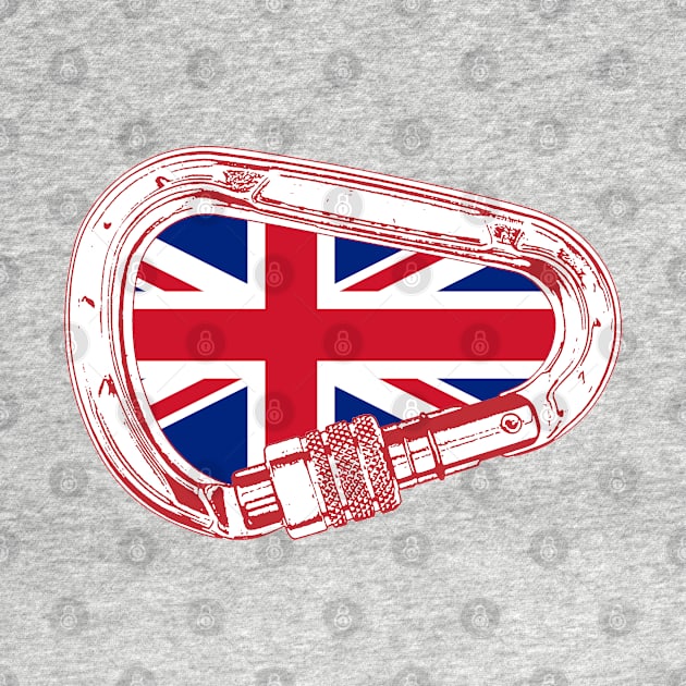 British Flag Climbing Carabiner by esskay1000